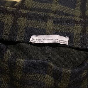 Zara Pencil Plaid Skirt